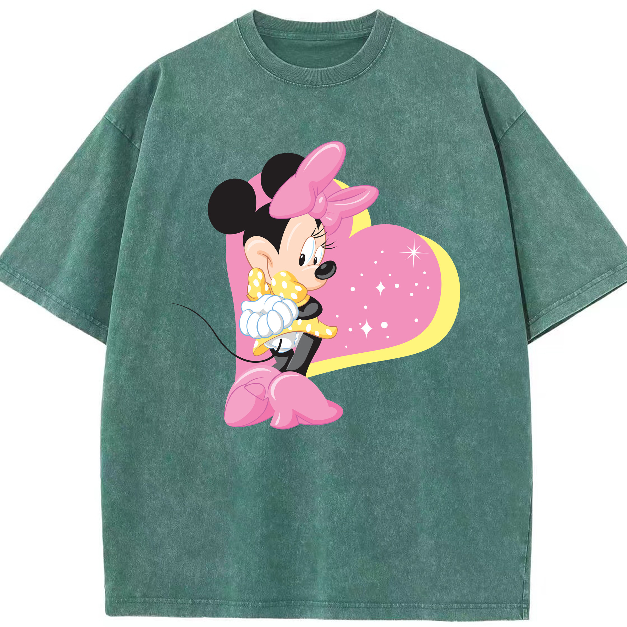 （画像用） ミッキーマウス Mickey Mouse 綿100% ヴィンテージ風 半袖Tシャツ（フロントプリント）